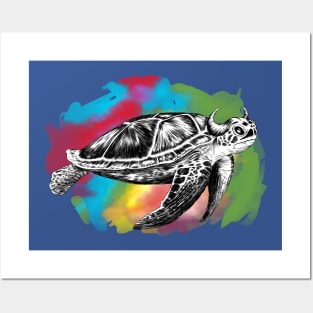 Rainbow Sea Buffalo Posters and Art